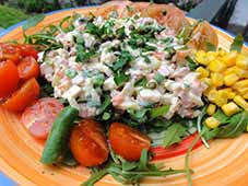 Kip-met-hamsalade